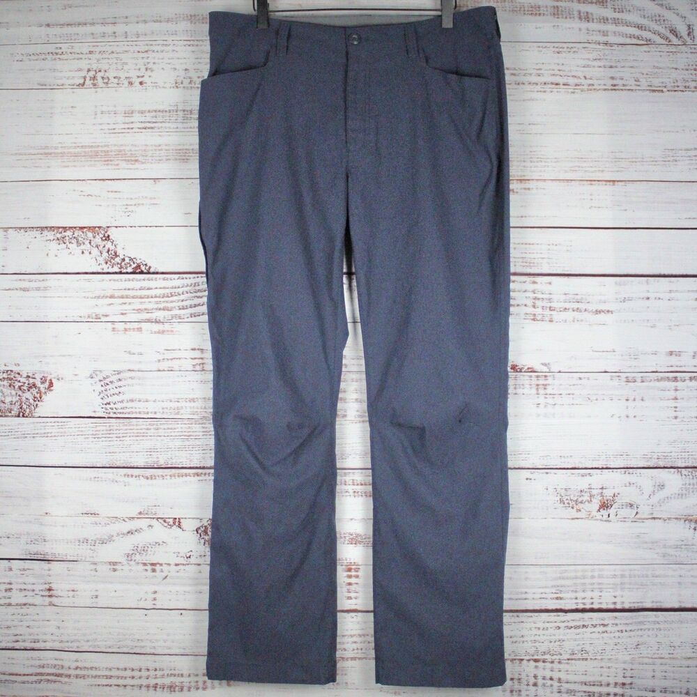 Eddie Bauer Tech Pants Mens 36 X 30 Navy Blue Utility Stretch Outdoor Hiking